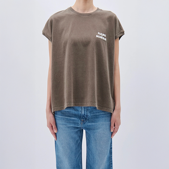 アッパーハイツ 262CW01 BIG NO SLEEVE TEE (ビッグンノースリーブティー)  MOCHA レディース カットソー