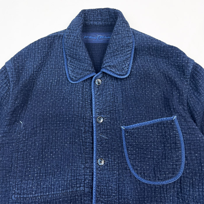 ポータークラシック PC-059-2101 NEW SASHIKO FRENCH JACKET 刺し子フレンチジャケット ブルー |  ユニークジーンストア