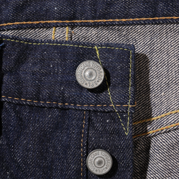 砂糖黍製 13oz. 阿波藍混右綾 DENIM (SLIM TAPERED) :ワンウォッシュ