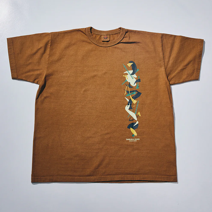 SAMURAI JEANS(サムライジーンズ)SJST26-103 (ヘビーウエイトTシャツ):Brown