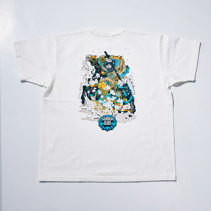 SAMURAI JEANS(サムライジーンズ)SJST26-102 (ヘビーウエイトTシャツ):White