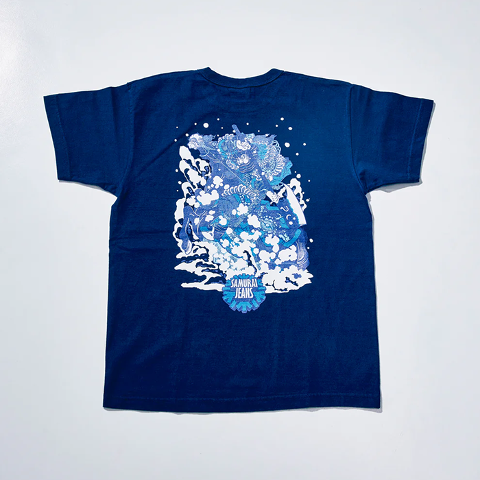 SAMURAI JEANS(サムライジーンズ)SJST26-102 (ヘビーウエイトTシャツ):Navy