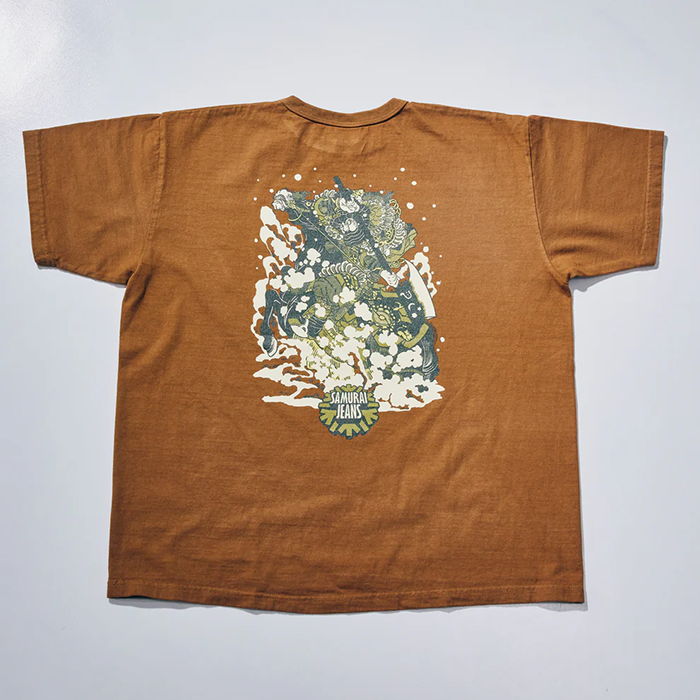 SAMURAI JEANS(サムライジーンズ)SJST26-102 (ヘビーウエイトTシャツ):Brown