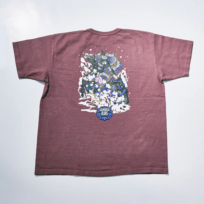 SAMURAI JEANS(サムライジーンズ)SJST26-102 (ヘビーウエイトTシャツ):Ankoh Red