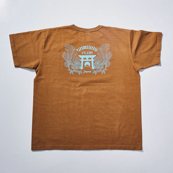 SAMURAI JEANS(サムライジーンズ)SCT26-101 (ヘビーウエイトTシャツ):Brown