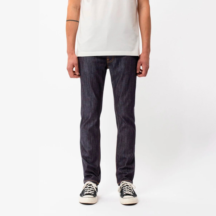 nudie jeans(ヌーディージーンズ) 「53161-1039」Lean Dean Dry Ecru Embo