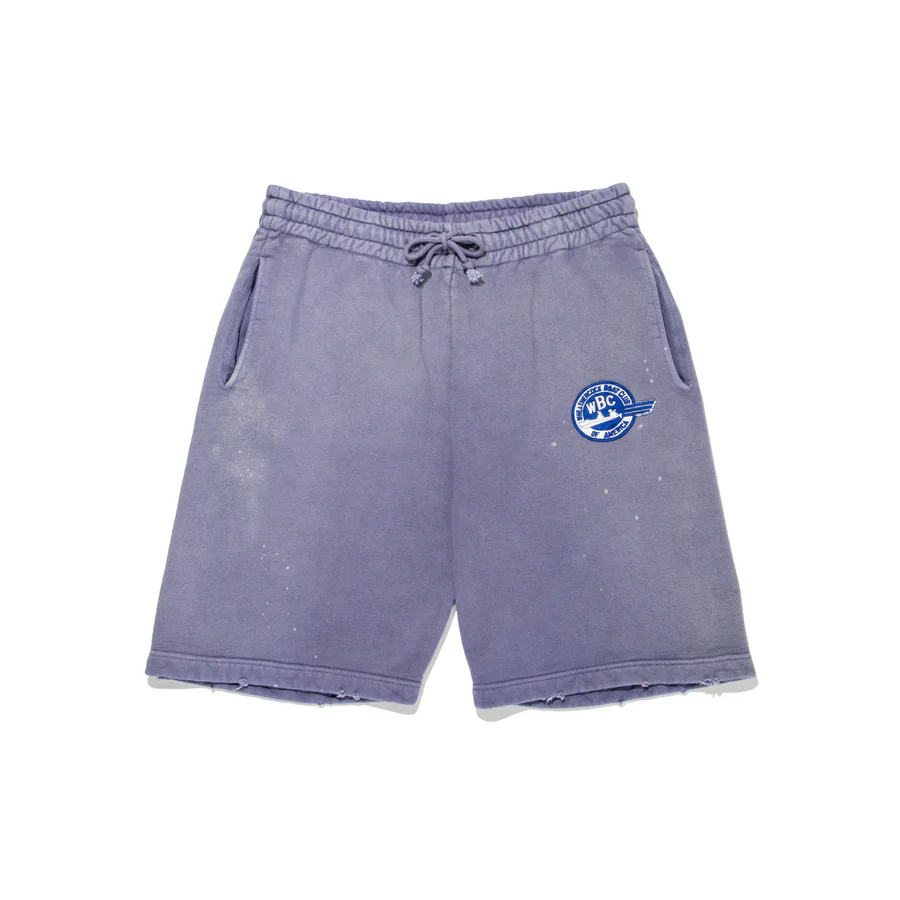 バウワウ BW251-WBCSS BOAT CLUB SWEAT SHORTS メンズ スウェット ショーツ EGGPLANT NAVY AGING