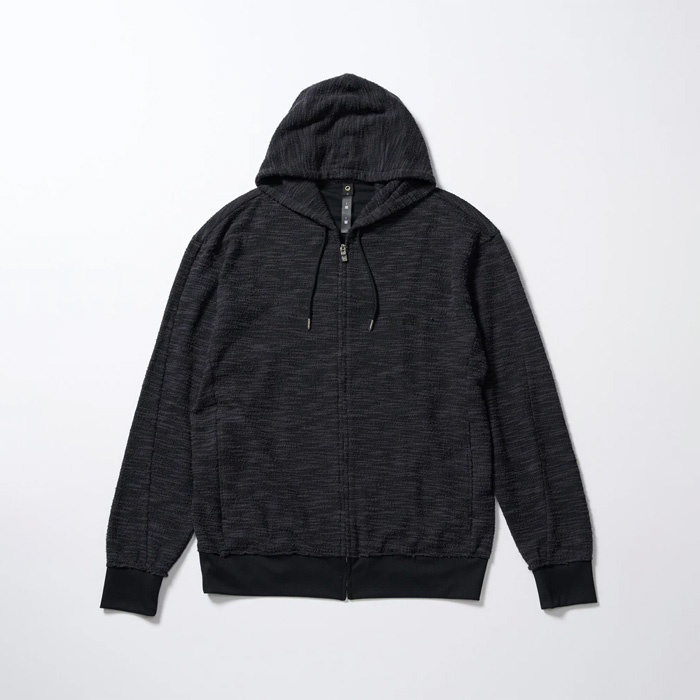 muta(ムータ) × wjk(ダヴルジェイケイ) knit jacquard relax parker 204 mw02 black (99)
