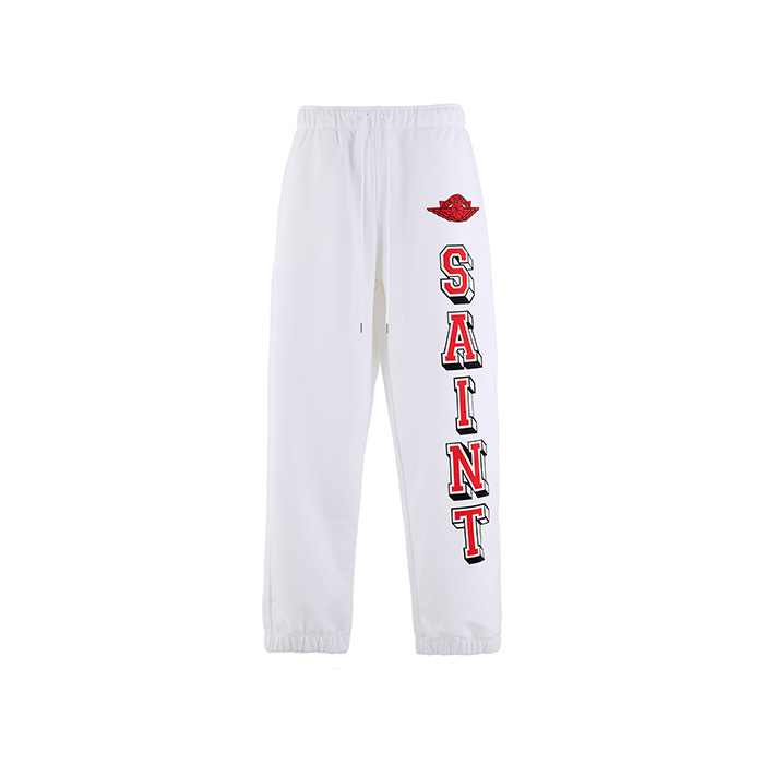 【お一人様1点まで】SAINT Mxxxxxx(セントマイケル)×JORDAN BRAND(ジョーダンブランド) SM-MK8-0000-J06 / FV4720-100 / M J SM FLC PANT / WHITE