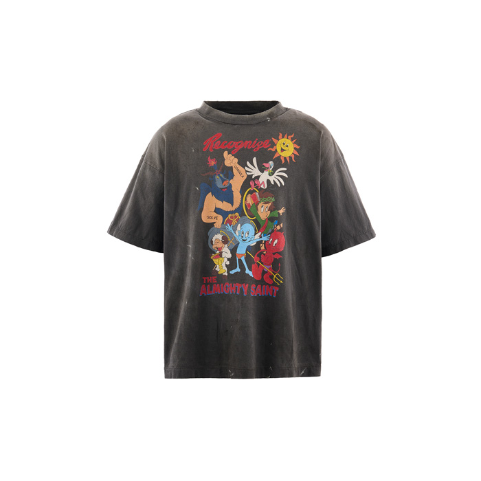 SAINT Mxxxxxx(セントマイケル) SM-MK8-0000-008 / SS T-SHIRT / ALMITHY SAINT / BLACK