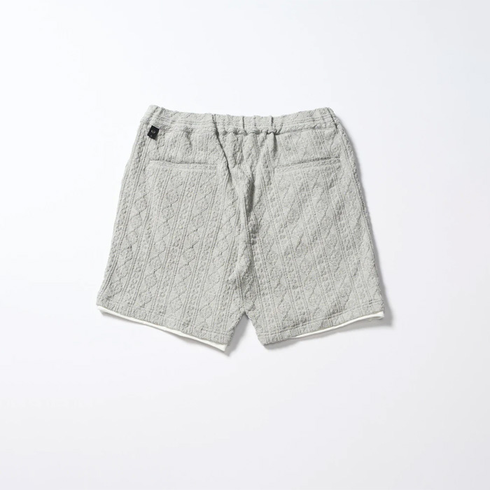 wjk(ダヴルジェイケイ) jacquard summer knit shorts 5401 kc01 t.gray