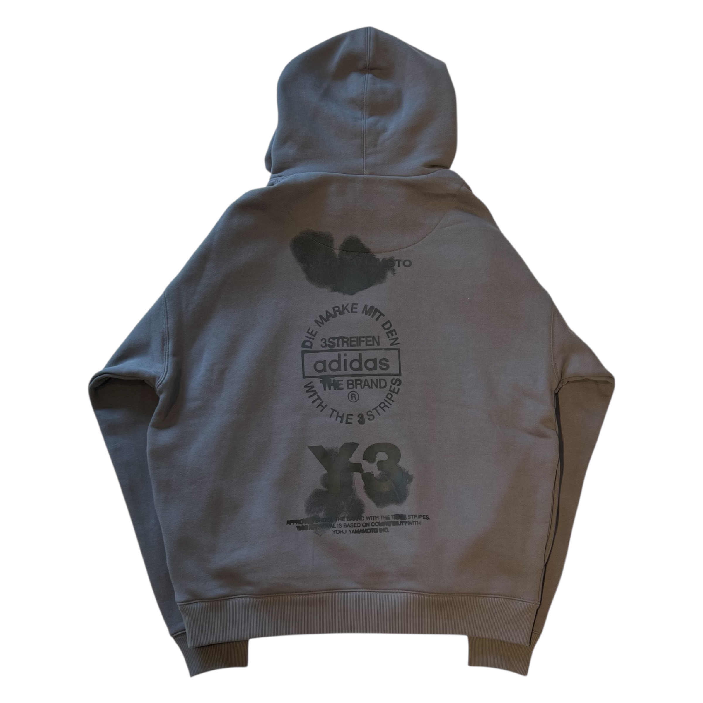 Y-3 ワイスリー JZ0650-APPA25 GRAPHIC HOODIE  フーディー ダークグレー プルオーバー パーカー ユニセックス