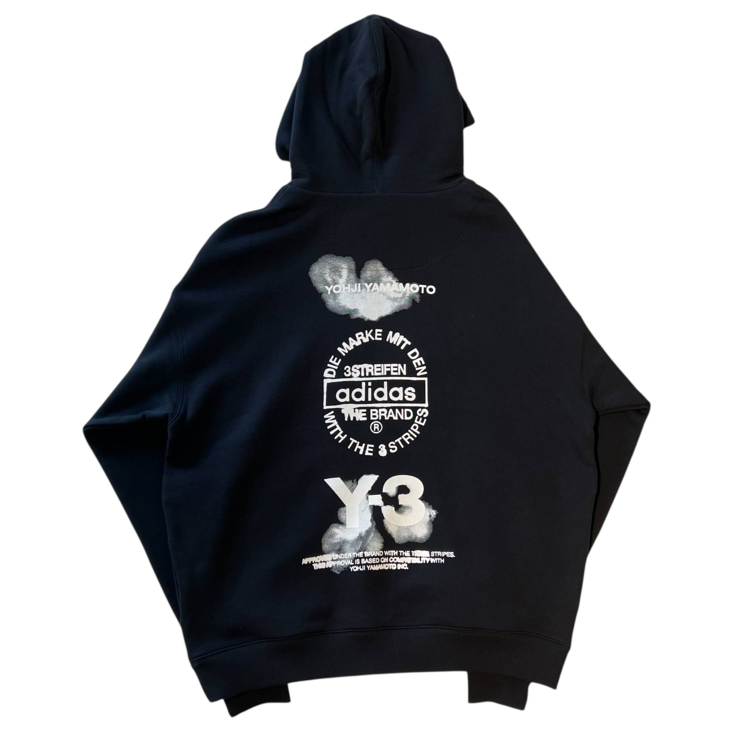 Y-3 JX4748-APPA25 GRAPHIC HOODIE ワイスリー フーディー ブラック プルオーバー パーカー ユニセックス