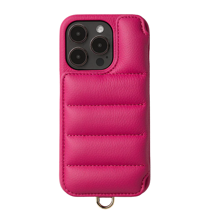 DEMIU BALLON iPhone スマホケース レザー マゼンタピンク デミュウ