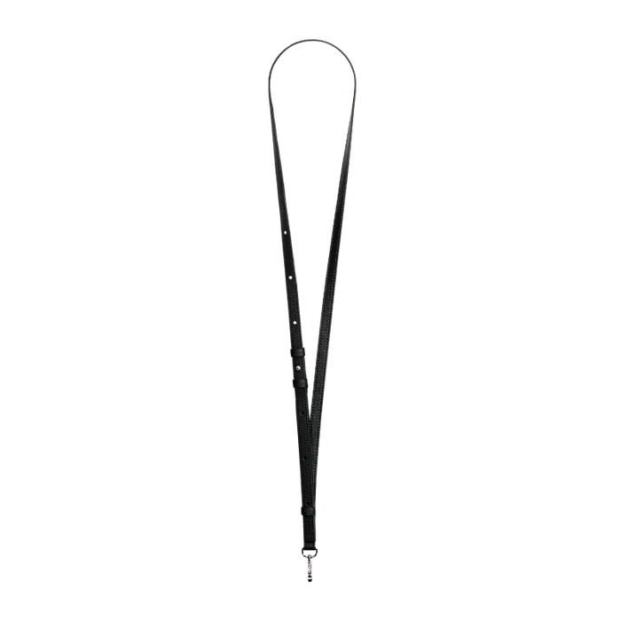 DEMIU STRAP 130cm iPhone スマホ アクセサリー レザー ストラップ ブラック デミュウ