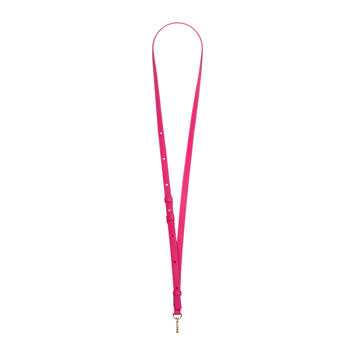 DEMIU STRAP 130cm iPhone スマホ アクセサリー レザー ストラップ マゼンタピンク デミュウ