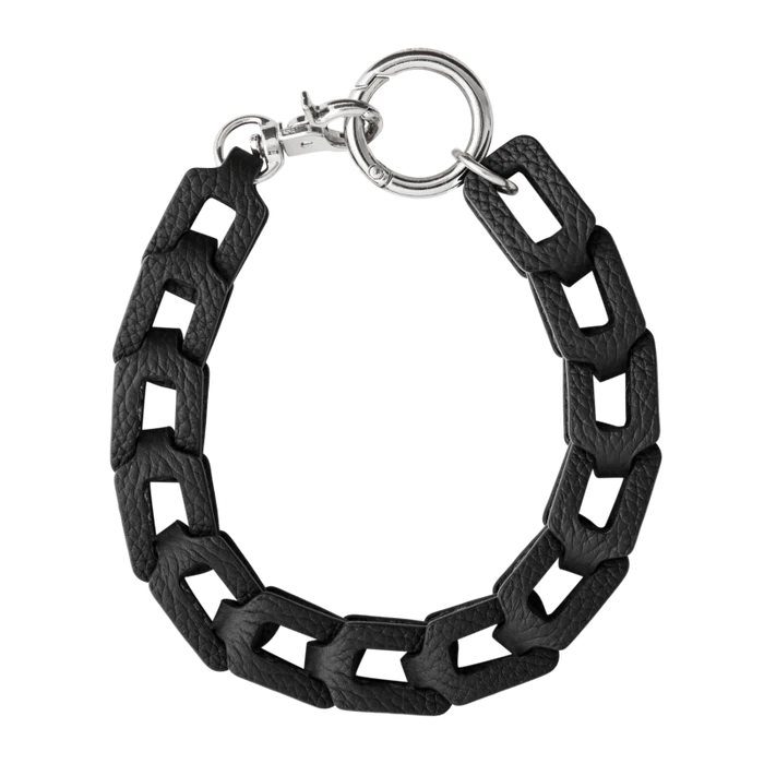 DEMIU Hand STRAP Rectangle iPhone スマホ アクセサリー レザー ストラップ ブラック デミュウ