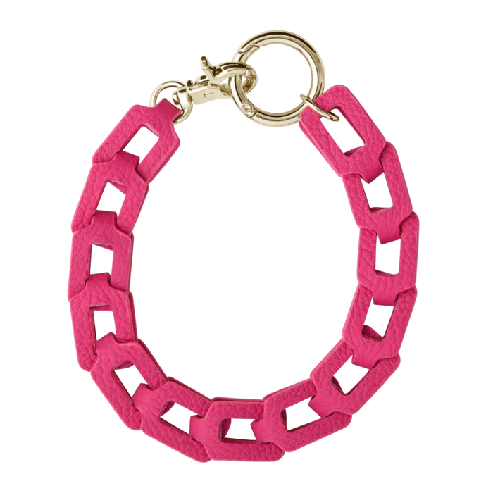 DEMIU Hand STRAP Rectangle iPhone スマホ アクセサリー レザー ストラップ マゼンタピンク デミュウ