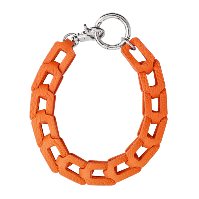 DEMIU Hand STRAP Rectangle iPhone スマホ アクセサリー レザー ストラップ オレンジ デミュウ