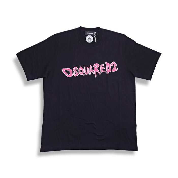 Dsquared2 ディースクエアード ブラックピンク Tシャツ シャツ
