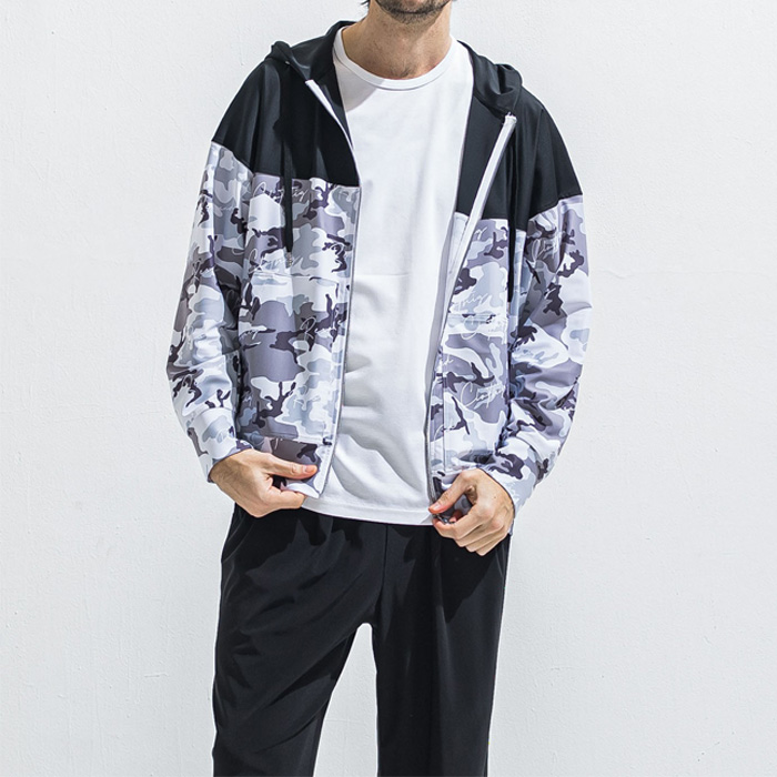 RESOUND CLOTHING(リサウンドクロージング) RUSH OVER ZIPUP HOODIE RC40-C-001 CAMOBK