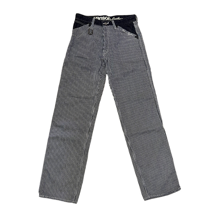 VANSON(バンソン) NVBL-404 WORK PANTS ダックワークパンツ ヒッコリー