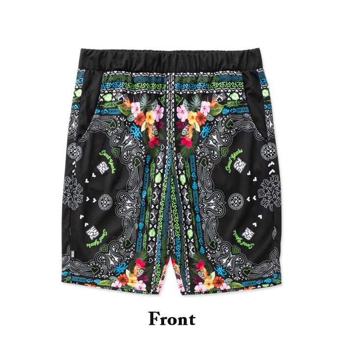 SY32 by SWEET YEARS(エスワイサーティトゥ バイ スウィートイヤーズ) 32-26SN1-43 RESORT PAISLEY SHORT PANTS BLACK