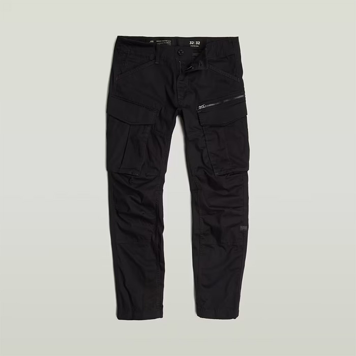 G-STAR RAW(ジースターロウ) D02190-5126-6484 Rovic Zip 3D Regular Tapered Pants Dark Black
