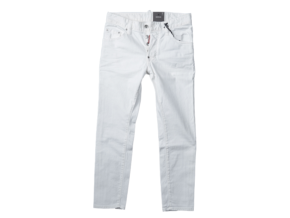 DSQUARED2 WHITE BULL "SKATER JEAN" スケーター ジーンズ S74LB1491