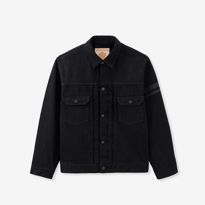#002 CLASSIC DENIM JACKET 15.7oz:BLK