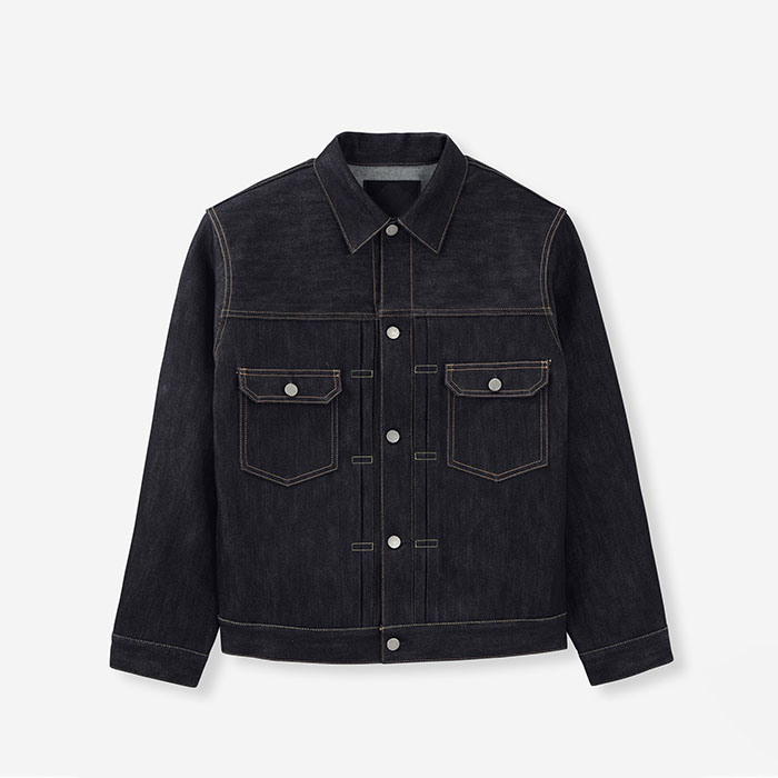 #002 SILK DENIM JACKET 15oz