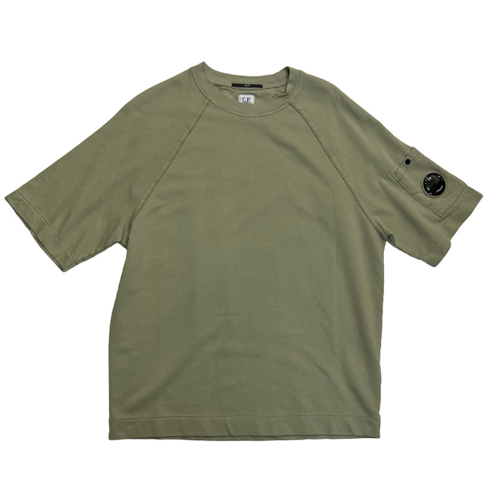 C.P. COMPANY(シーピーカンパニー) 20CMSS034A LIGHT FLEECE SHORT SLEEVE SS Tシャツ MOSS GRY