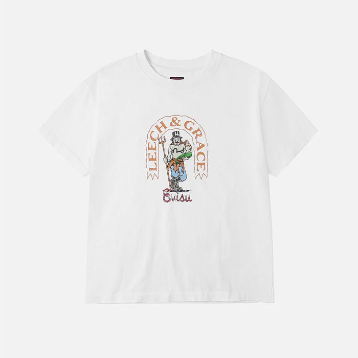 EVISU(エヴィス) 2EAEJM5TS6024RXCT アメリカン「恵比寿」プリント リラックスフィット Tシャツ ホワイト