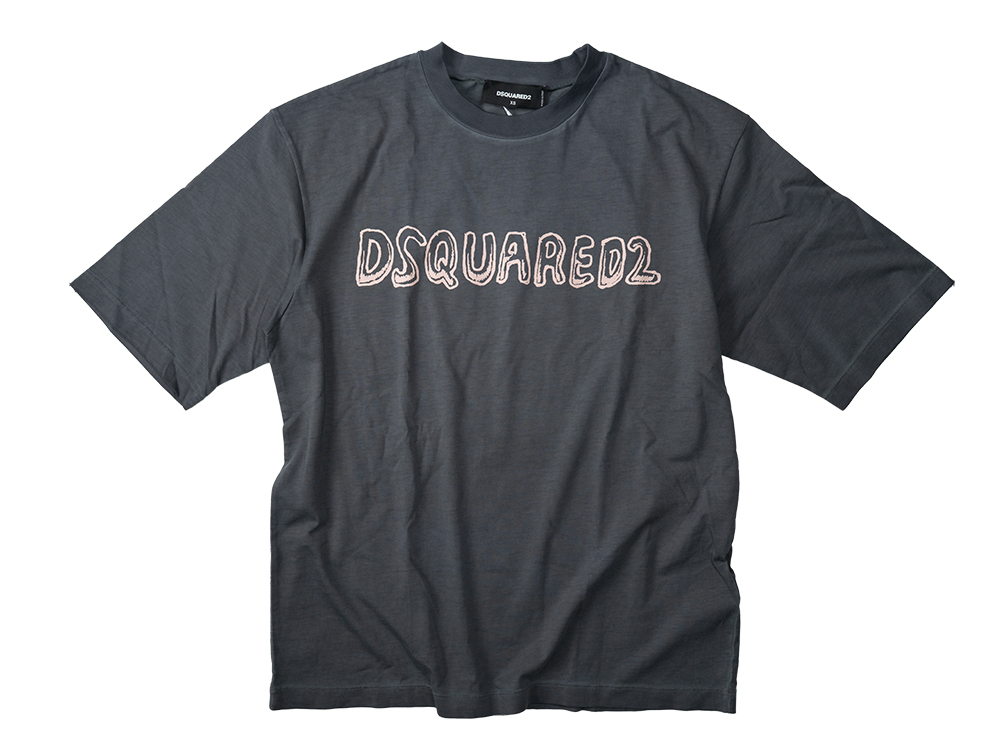 ディースクエアード S71GD1554 LOOSE FIT TEE ウォッシュグレー