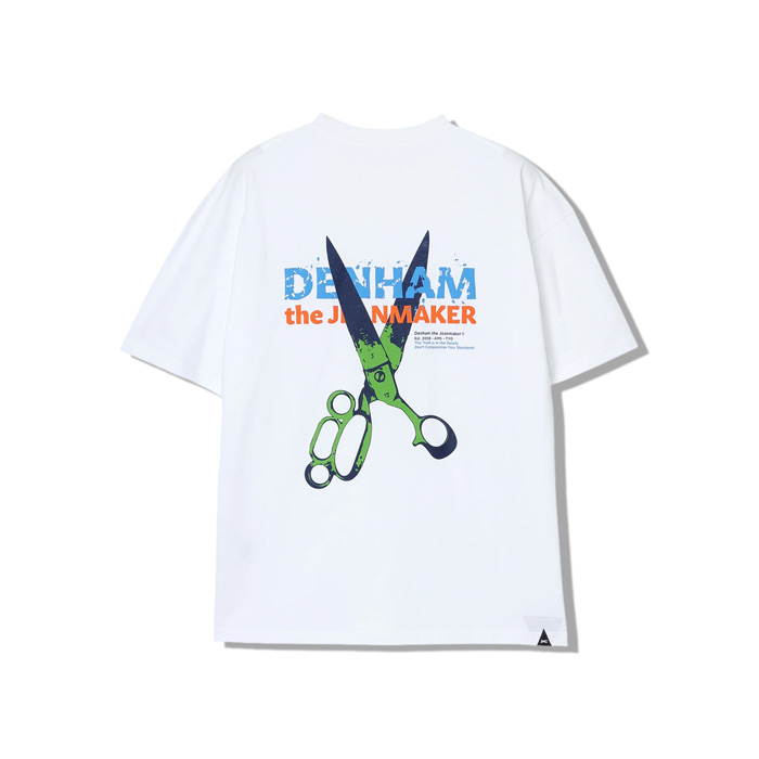 DENHAM(デンハム) 【期間限定8月末まで】01-26-01-52-082 ACE GRAPHIC TEE 24/1 JERSEY WHITE