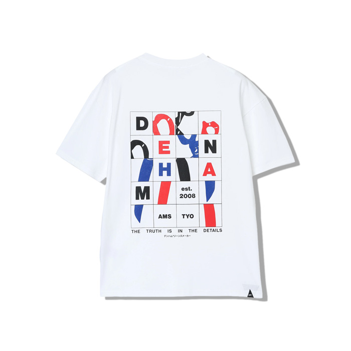 DENHAM(デンハム) 【期間限定8月末まで】01-26-01-52-084 TEDDY GRAPHIC TEE 24/1 JERSEY WHITE