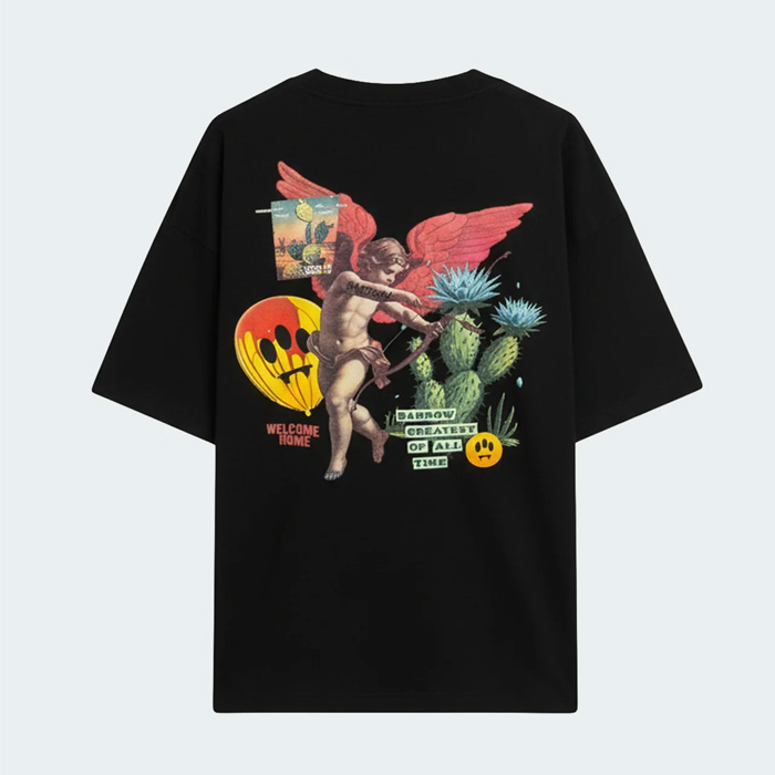 BARROW(バロウ)  S6BWUATH032 Barrow Jersey T-Shirt 110/BLACK