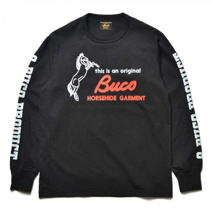 ブコ BC23004 BUCO L/S TEE / THIS IS AN ORIGINAL BUCO ブラック 長袖 プリント Tシャツ ロンT