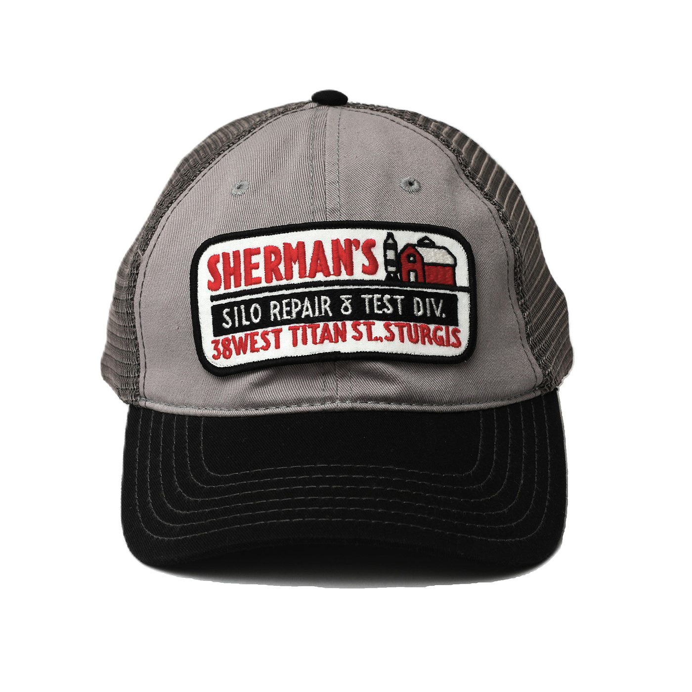 Badlands Mesh Cap " Sherman's Silo Repair":Blk/Gy/C.Gy