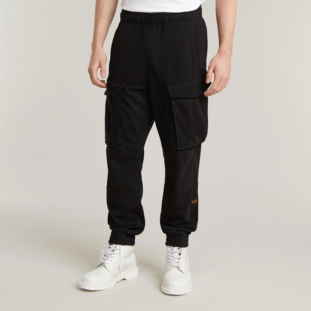 ジースターロウ D24964-D566-6484 Rovic Sweat Pants ダークブラック メンズ スウェット カーゴパンツ