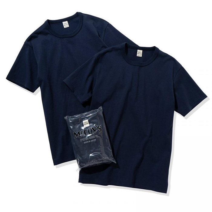 JOE McCOY(ジョーマッコイ) MC20000 McCOY'S 2pcs PACK TEE NAVY