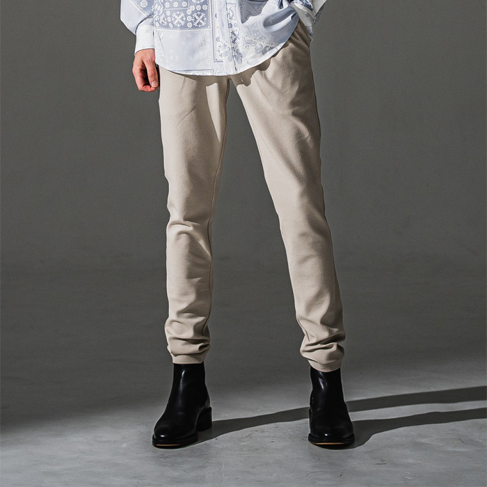 RESOUND CLOTHING(リサウンドクロージング) RC41-ST-016T CHRIS EASY blister TUCK PANTS BEIGE