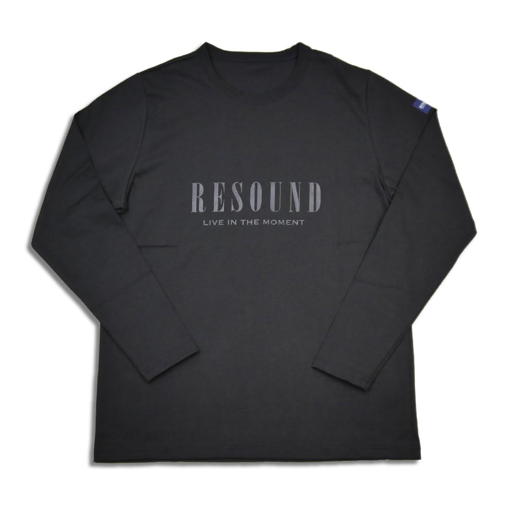 RESOUND CLOTHING × UNIQUE JEAN STORE 限定 オリジナルプリント LONG SLEEVE TEE ブラック RC33-T-001UJS メンズ 長袖 Tシャツ ロンT