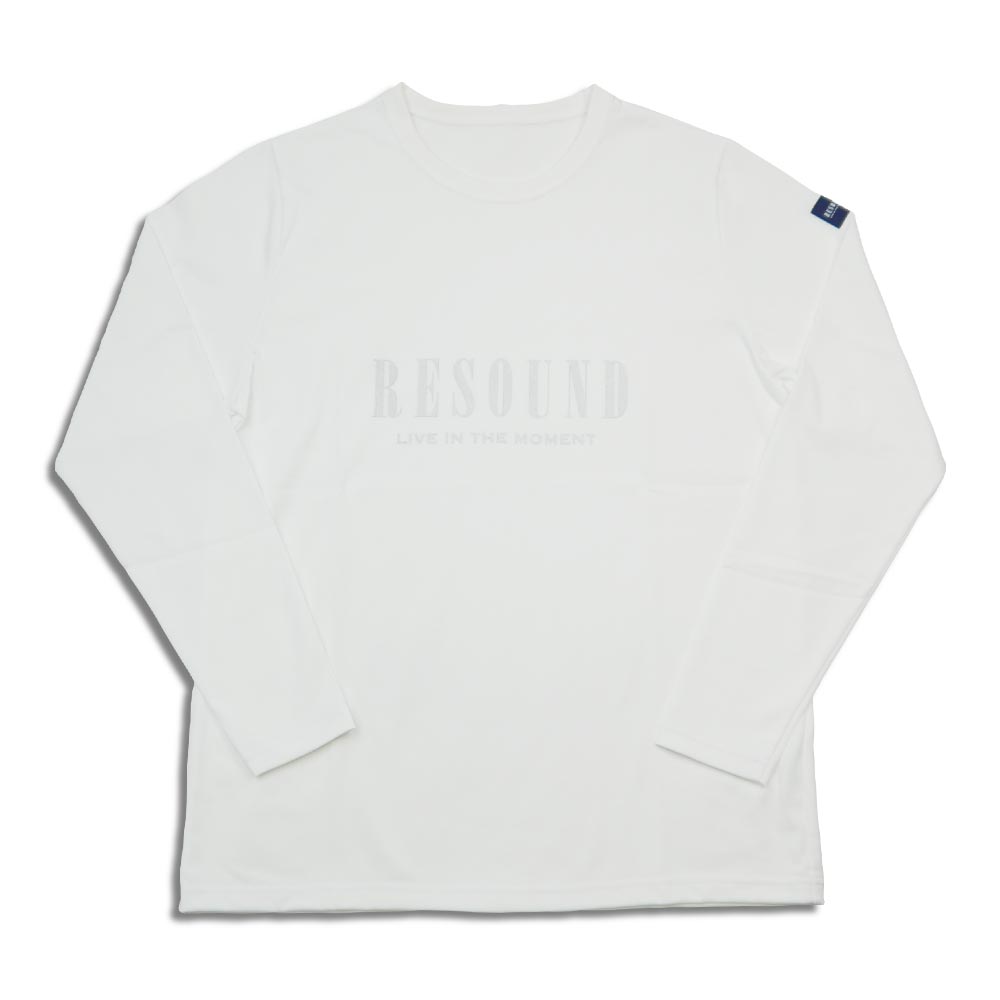 RESOUND CLOTHING × UNIQUE JEAN STORE 限定 オリジナルプリント LONG SLEEVE TEE ホワイト RC33-T-001UJS メンズ 長袖 Tシャツ ロンT