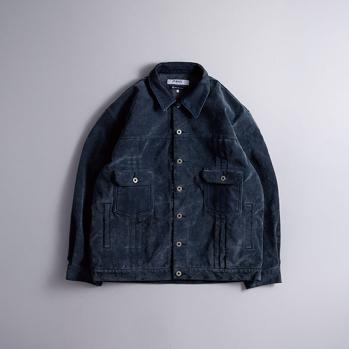 FDMTL(ファンダメンタル)FLOCK LEATHER JACKET 3YR WASH FA26JK54U