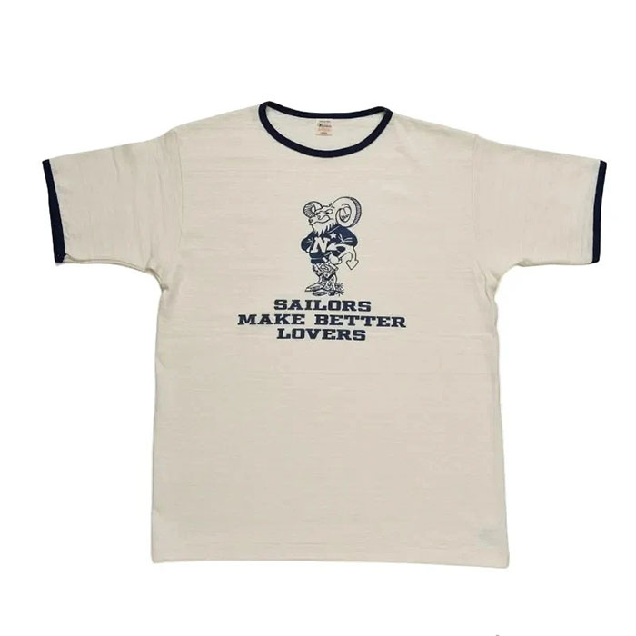 WAREHOUSE & CO.(ウエアハウス)Lot 4059 リンガーT SAILORS:ネイビー/クリーム