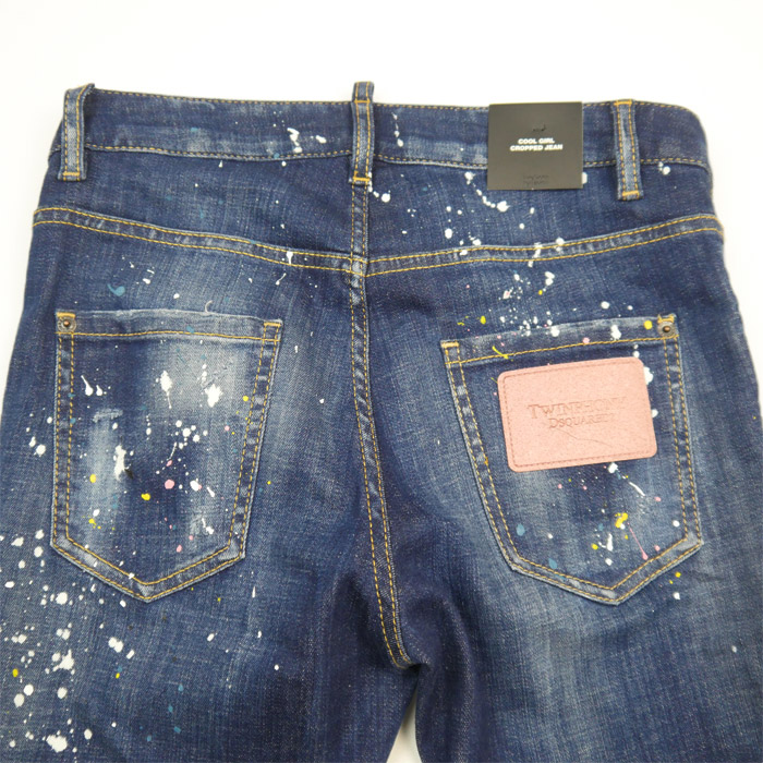 ディースクエアード S75LB0802 Dark Spotted Wash Cool Girl Cropped