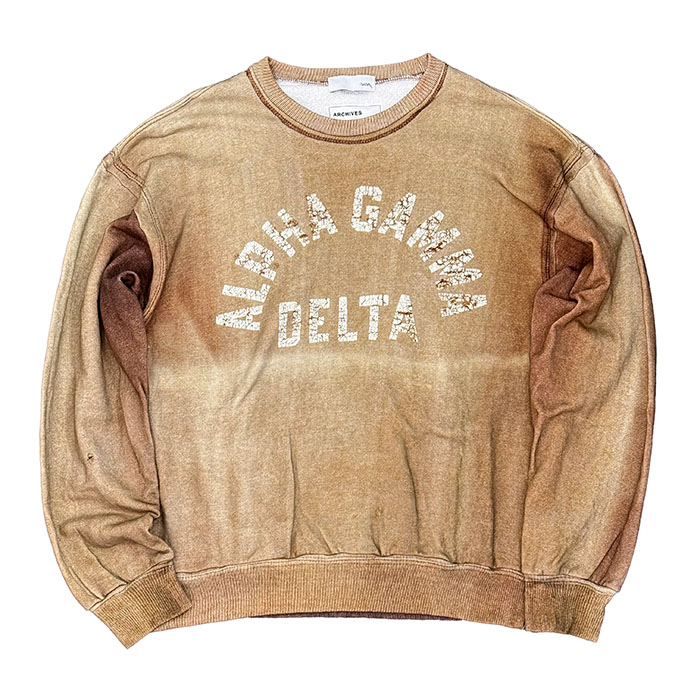 TOLQ(トルク)Trompe l'oeil Sweat Shirt26-2503:Burgundy