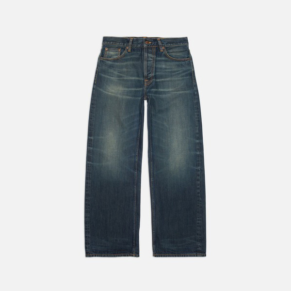 Nudie Jeans(ヌーディージーンズ) Loud Larry 62161-1101 ワイドストレートフィットジーンズ Dirt Wash