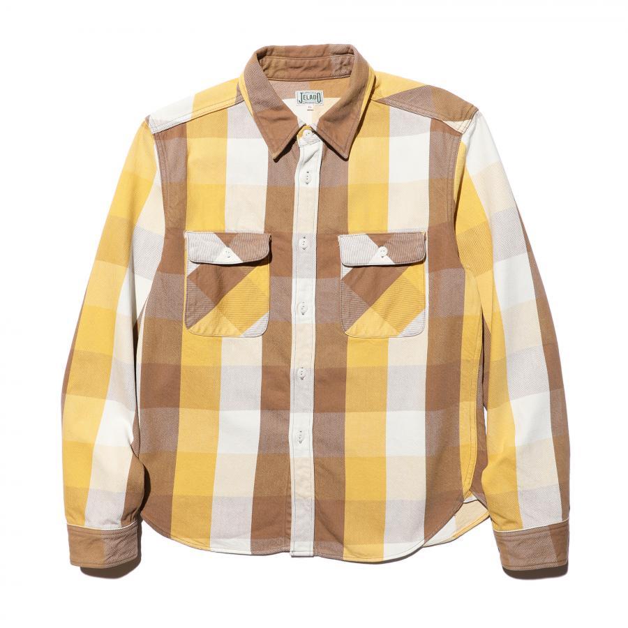 【ご予約商品 11月～12月入荷予定】JELADO Union Workers Shirt Regular【JP02127.JP02128】グレインマスタード